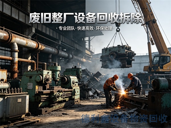 废弃工厂拆除，废旧设备回收，整厂设备回收，二手设备回收电话