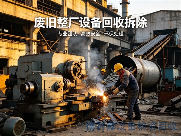 废弃工厂拆除，废旧设备回收，整厂设备回收，二手设备回收电话